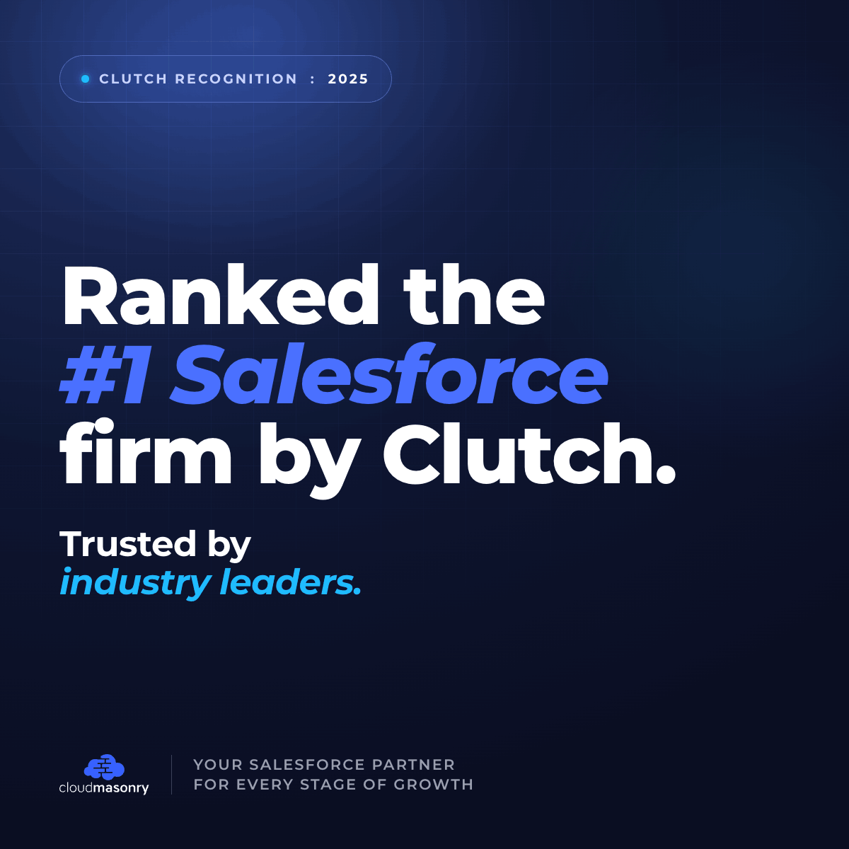 2025 Top Clutch Salesforce Consulting Firm Press Release