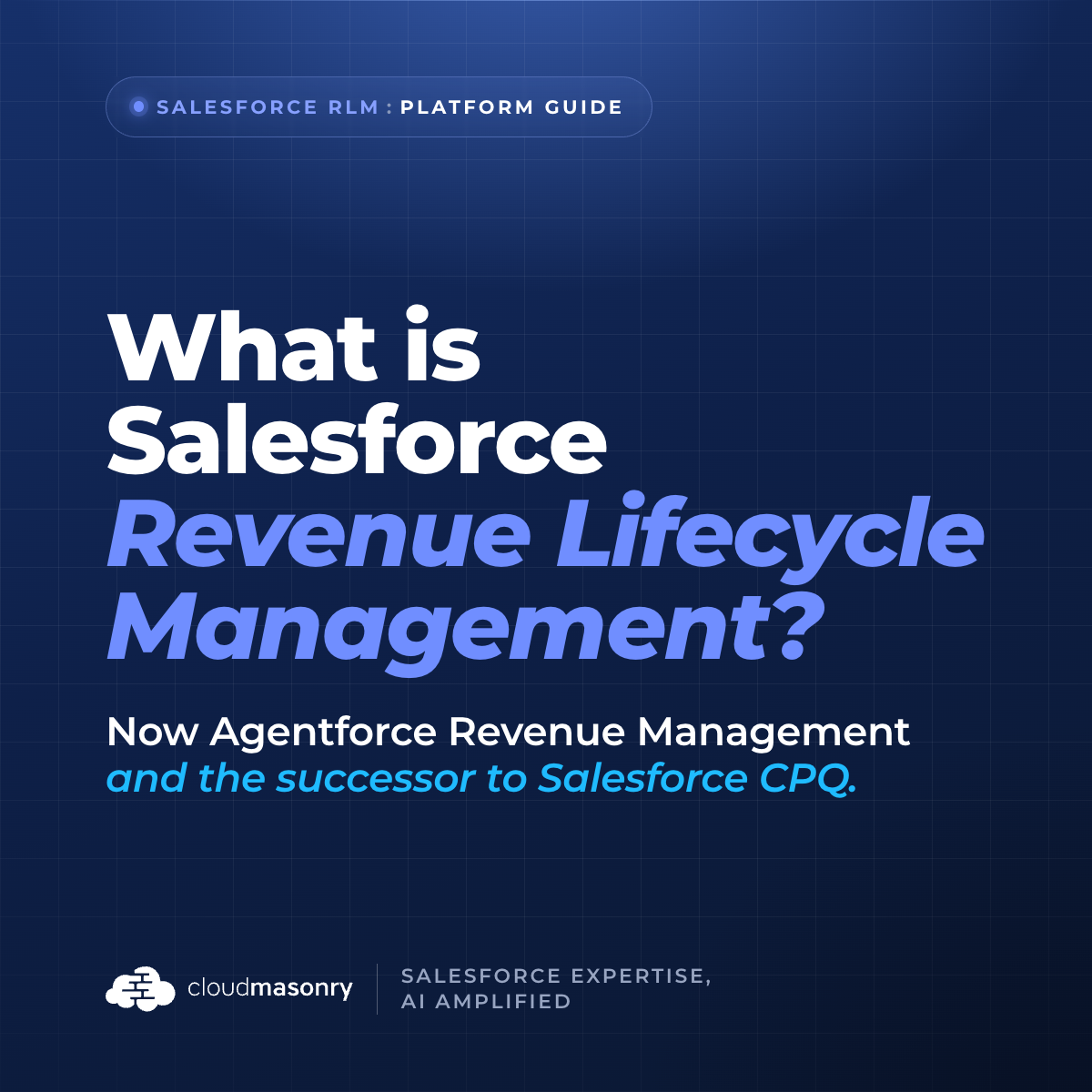 What is Salesforce Revenue Lifecycle Management?