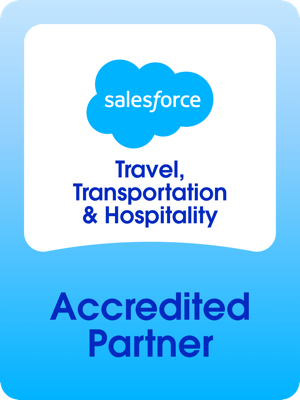 Salesforce Accredited Partner badge: Travel, Transportation & Hospitality